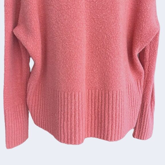 RACHEL ZOE EUC drop shoulder Wool mix turtle neck in Dusty Pink Size M - Picture 6 of 8